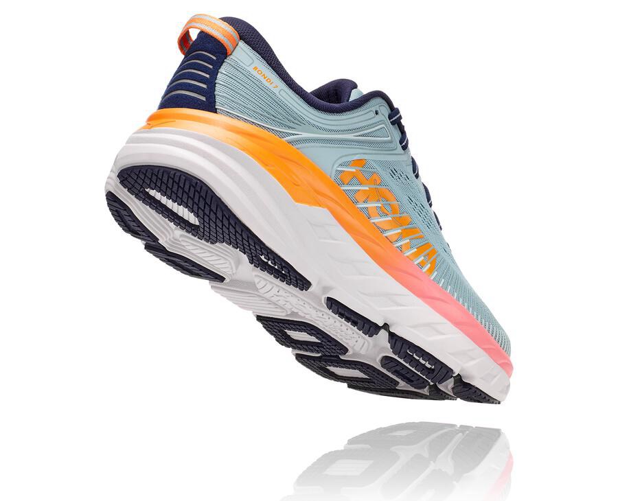 Tenis Hoka One One Feminino Azuis - Bondi 7 - 597-HDKNAC